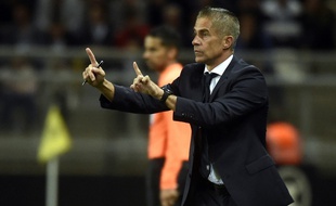 Sylvinho au stade la Licorne, le 13 septembre 2019.
