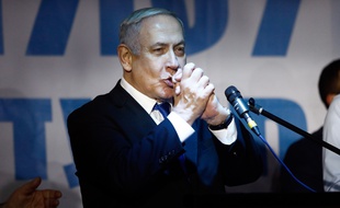 Le Premier ministre Benyamin Netanyahou en meeting dans le centre d’Israël, le 19 décembre 2019