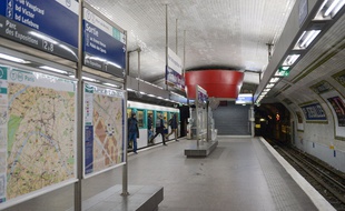 Une station de métro à Paris. (Illustration)