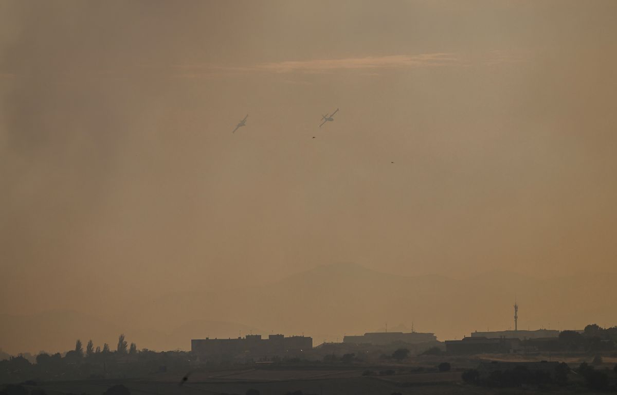 Espagne : Un incendie enveloppe Madrid d'un gigantesque nuage de fumée