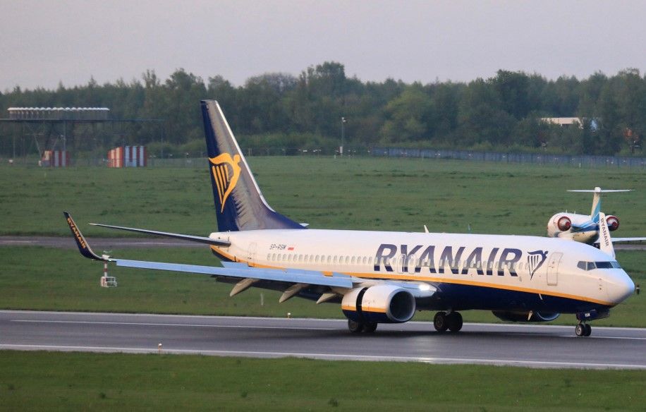 Un avion de la compagnie aérienne low-cost Ryanair. Illustration.