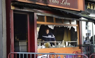 Le bar Cuba Libre après l'incendie