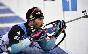 Martin Fourcade lors du relais d'Ostersund.