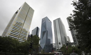 Vue en date du 12 septembre 2013 du quartier de La Défense près de Paris