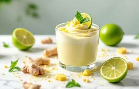 Fraîche, acidulée et prête en cinq minutes : la crème dessert citron vert-gingembre sans cuisson qui épate à coup sûr