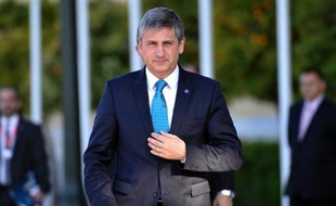 le ministre des Finances autrichien Michael Spindelegger le 1er avril 2014