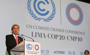 Le ministre péruvien de l'Environnement ouvre la COP20 le 1er décembre 2014, à Lima.