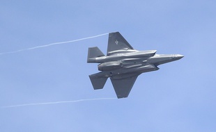 L'avion furtif F-35 dans le ciel de l'Utah, aux Etats-Unis, le 2 septembre 2015.