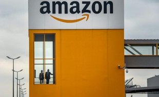 Un site d'Amazon à Lauwin-Planque dans le nord de la France le 11 avril 2015