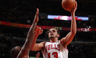 Le Français Joakim Noah, des Chicago Bulls, contre Orlando, le 6 novembre 2012.