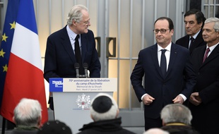 François Hollande au mémorial de la Shoah à Paris le 27 janvier 2015.