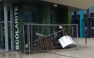 Le campus du Tertre bloqué, le 6 décembre 2018, à Nantes.