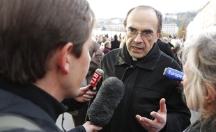 Lyon, le 17 novembre 2012. Monseigneur BARBARIN. CYRIL VILLEMAIN/20 MINUTES