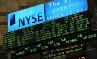 Illustration de la Bourse de New-York, le 23 octobre 2008