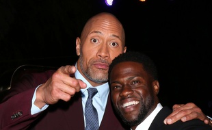 Dwayne Johnson et Kevin Hart en 2017