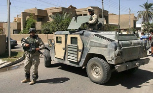 Des soldats américains ici en Irak