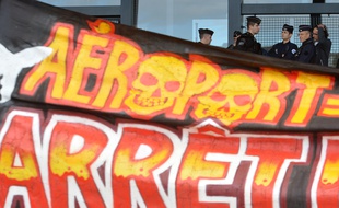 Des opposants au projet d'aéroport de Notre-Dame-des-Landes.