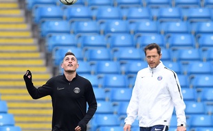 Marco Verratti à l'entraînement le 11 avril 2016.