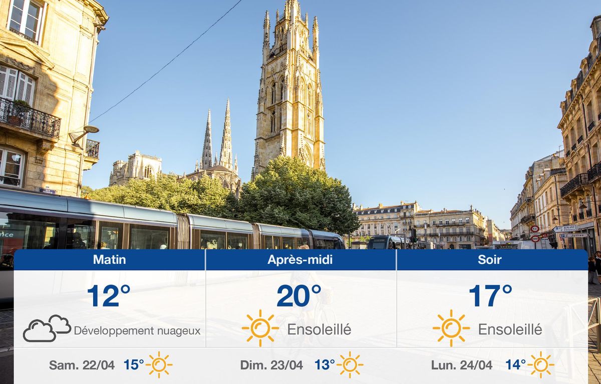 Météo Bordeaux: Prévisions du vendredi 21 avril 2023