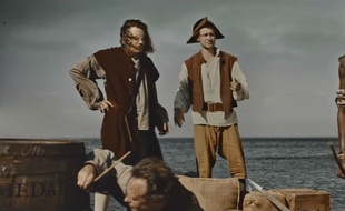 Dans la publicité, un Noir découvre un nouveau continent qu'il nomme «Europe».