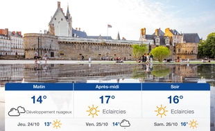 Météo Nantes: Prévisions du mercredi 23 octobre 2019