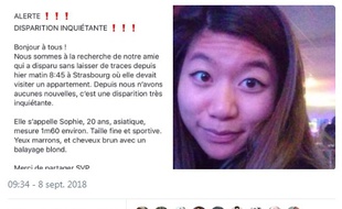 Plusieurs de ses amis ont lancé l'alerte via les réseaux sociaux dès ce samedi 8 septembre, le lendemain de la disparition de la jeune femme.