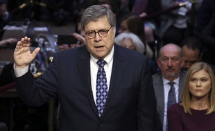 Le candidat choisi par Donald Trump à la Justice, William Barr, le 15 janvier 2019 devant le Sénat américain.