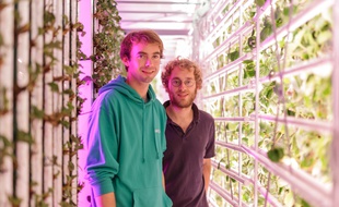 Guillaume Fourdinier et Gonzague Gru, les deux fondateurs de la start-up Agricool.