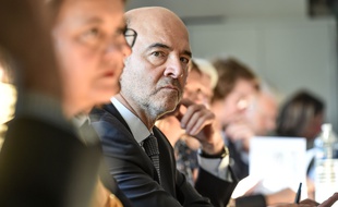 Le commissaire européen Pierre Moscovici à Blanquefort.