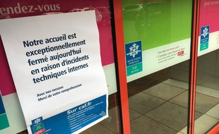 Accueil fermé à l'agence CAF de Lille-Fives