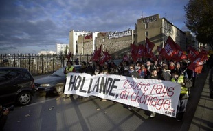 Manifestation contre le chômage à Paris, le 6 décembre 2014