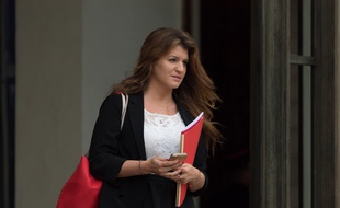 Marlene Schiappa quitte l'Elysée, le 12 juin 2018.