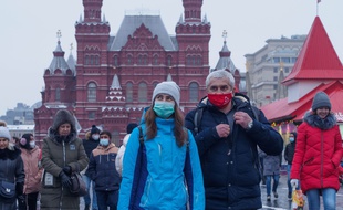 Sur la Place rouge à Moscou, le 20 décembre 2020.