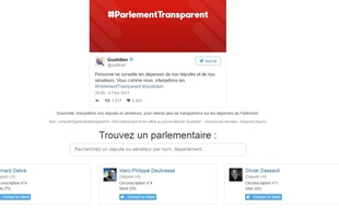 www.parlementtransparent.fr permet d'interpeller un parlementaire sur ses dépenses