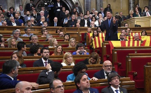 Le Parlement catalan a proclamé l'indépendance ce 27 octobre 2017.