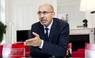 Le Premier secrétaire du PS, Harlem Désir, dans son bureau le 3 octobre 2013.