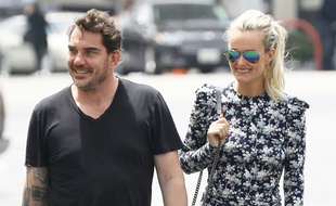 Sébastien Farran et Laeticia Hallyday à Studio City (Californie) en mai 2019.