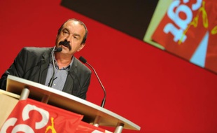 Le numéro un de la CGT, Philippe Martinez, le 3 septembre 2015 à Mérignac