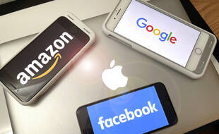 Une illustration des Gafa : Amazon, Apple, Facebook et Google.