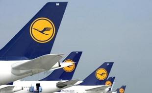 Des appareils de la compagnie allemande Lufthansa, le 10 septembre 2014 sur l'aéroport de Munich