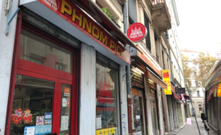 Restaurants et supermarchés dans le quartier asiatique de la Guillotière.