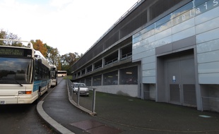 A Bordeaux, le 18 novembre 2014, le parc relais de la ButtiniËre, ‡ Lormont.