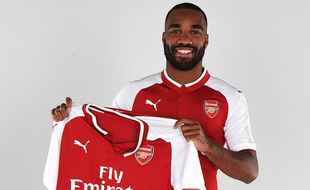 Alexandre Lacazette est le nouvel attaquant des Gunners d'Arsenal.