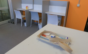 La salle de consommation à moindre risque (salle de shoot). Strasbourg le 7 novembre 2016.
