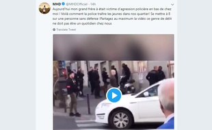 Le rappeur MHD a publié la vidéo d'une interpellation violente en plein Paris.