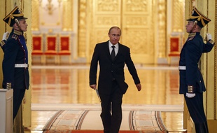 Le président russe Vladimir Poutine le 17 mars 2015 à Moscou, en Russie.