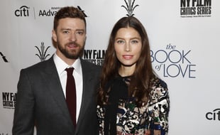 Le chanteur Justin Timberlake et son épouse, l'actrice Jessica Biel
