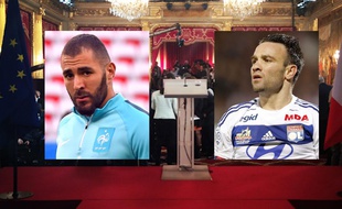 Karim Benzema est entendu dans le cadre de l'affaire du chantage à la sextape de Mathieu Valbuena (photomontage)