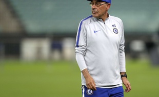 Maurizio Sarri avant la finale de Ligue Europa.