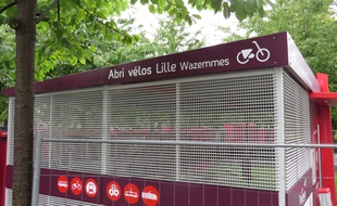 L'abri à vélo sécurisé de Lille-Wazemmes